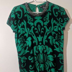 Emerald Green Short Sleeve Sweater